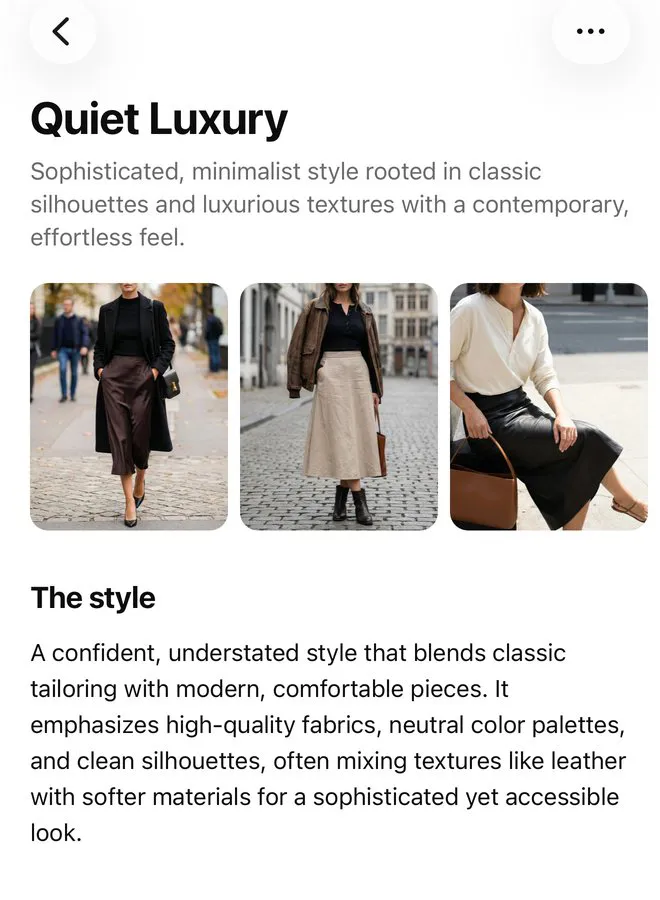 A fitté's page: its photos, the style in words and its genres