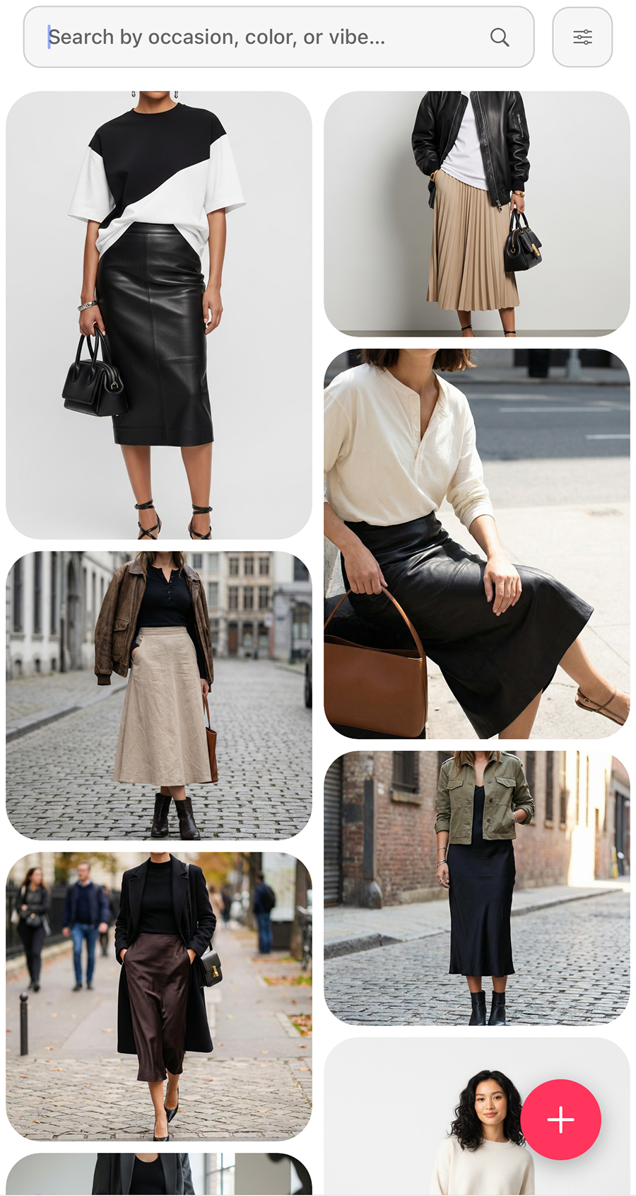 fitté lookbook screenshot - browse looks
